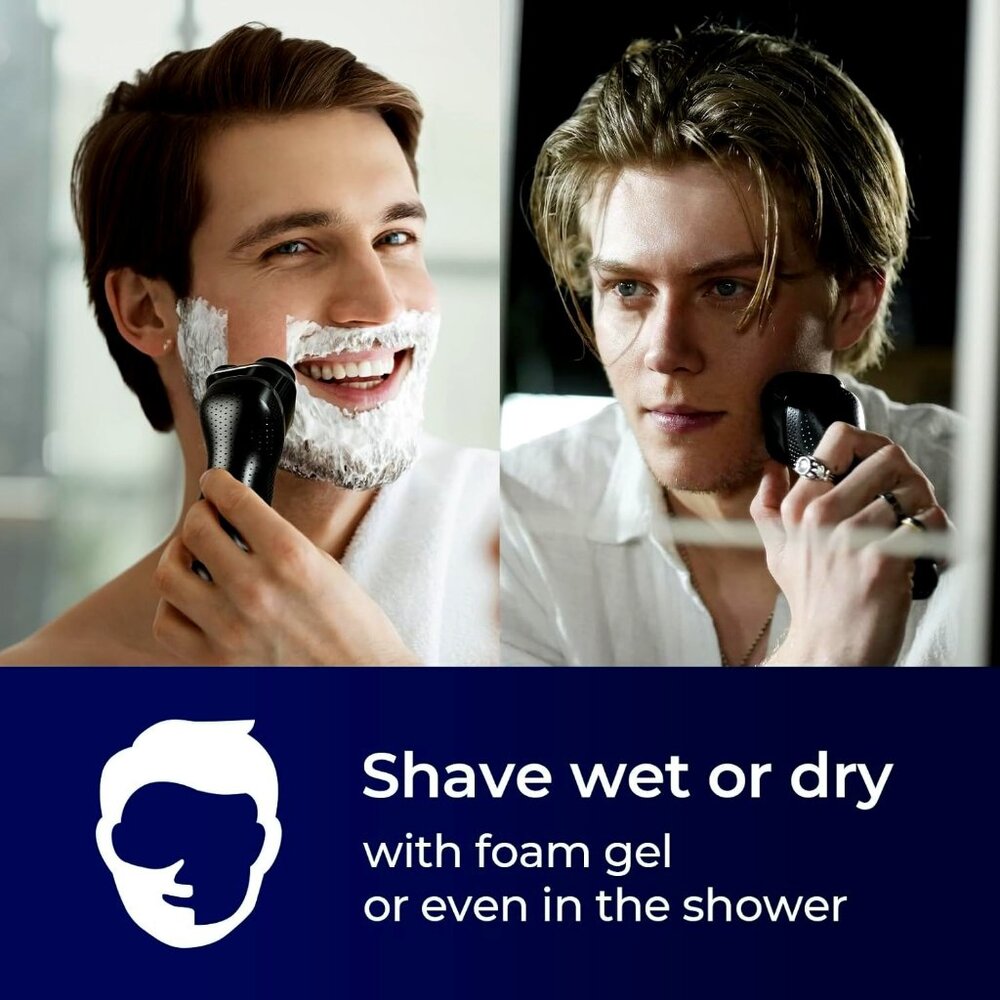 MULTI SHAVER - WET DRY NOSE, SIDEBURN TRIMMERS PLUS ROTARY SHAVER